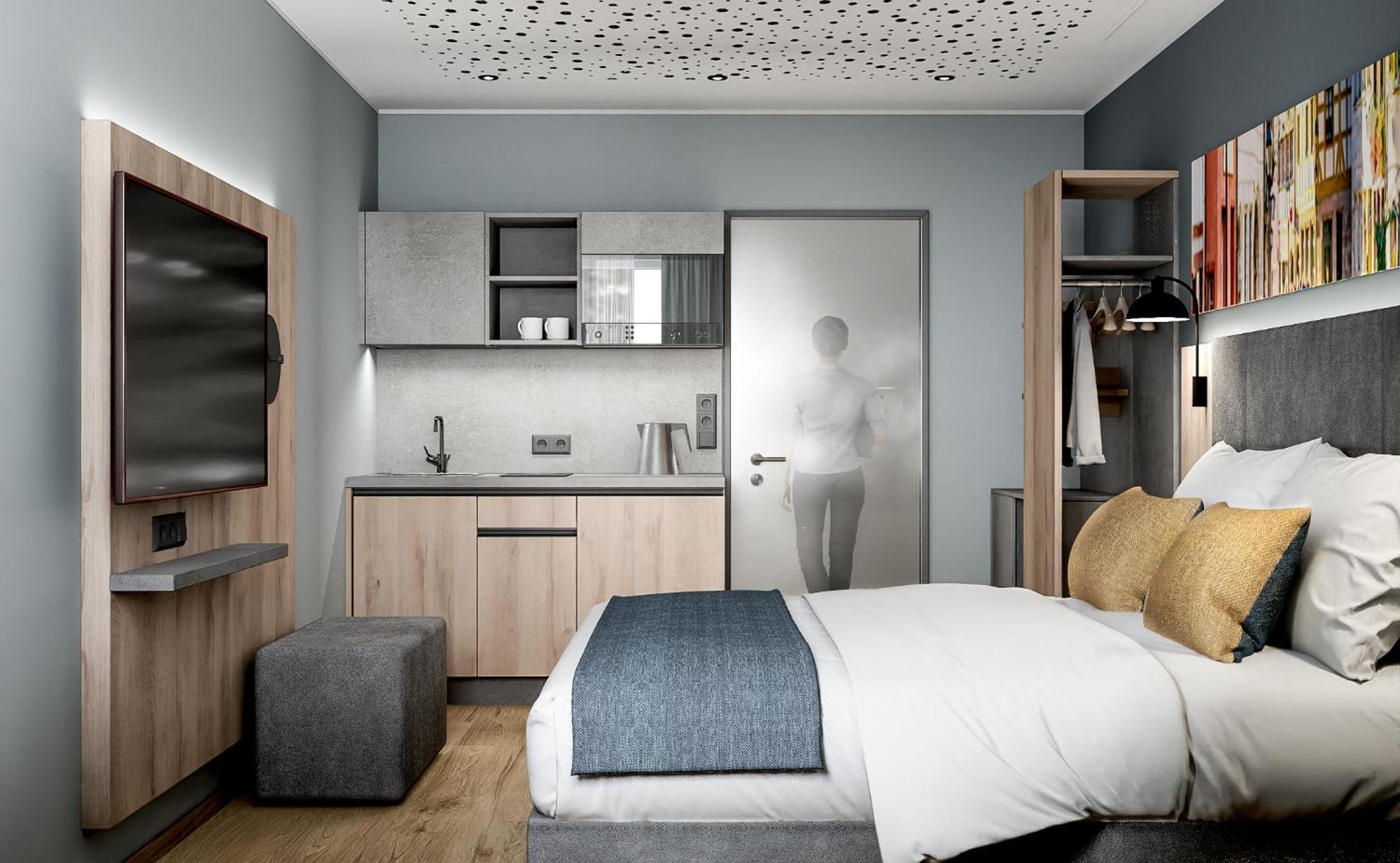 Xzllenz Traum Studio-Apartment, Frei-Parken, U-Bahn, Kueche Norimberk Pokoj fotografie